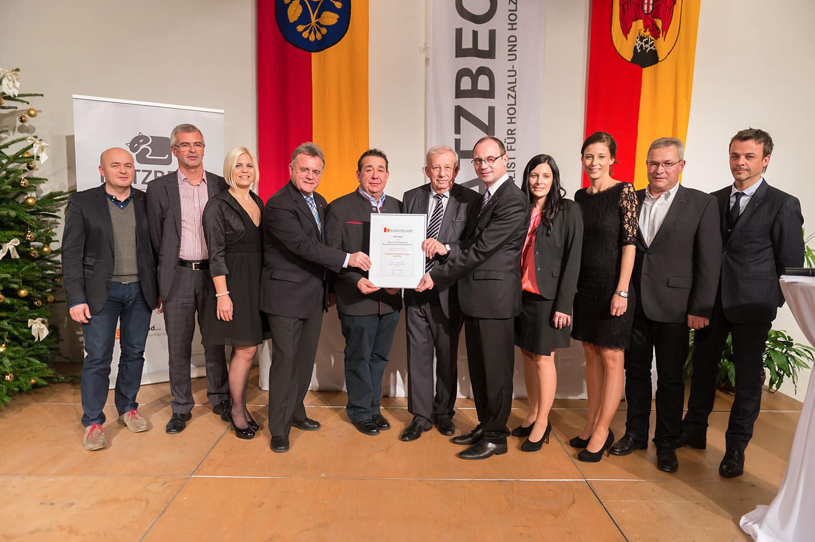 BURGENLÄNDISCHES LANDESWAPPEN FÜR KATZBECK FENSTER