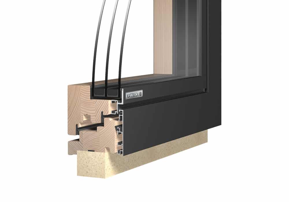 flat03-3 LINEA Holz-Alu-Fenster